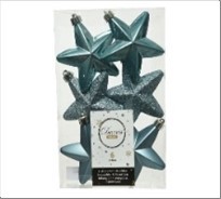 Елочная игрушка "Звезда" (стекло), набор (6 шт) Арт.27975