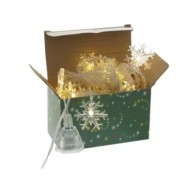 Электрогирлянда "Снежинка", LED 20л, т.белый, 1м 703254