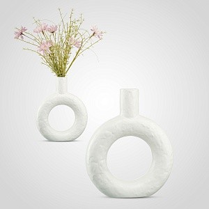 Круглая керамическая ваза для интерьера HT434