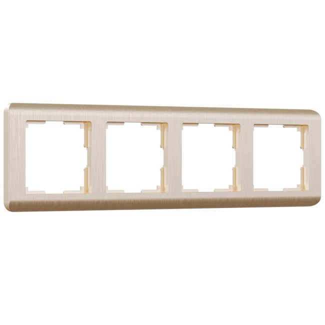 Рамка из пластика на 4 поста Stream шампань W0042111