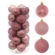 Украшение новогоднее "Шар" набор 24шт., 6см 753641
