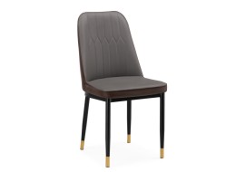 Стул FLOR Gray+Brown/ KJC073 gray PU (K4)+brown PU (K18)/black/golden 15737