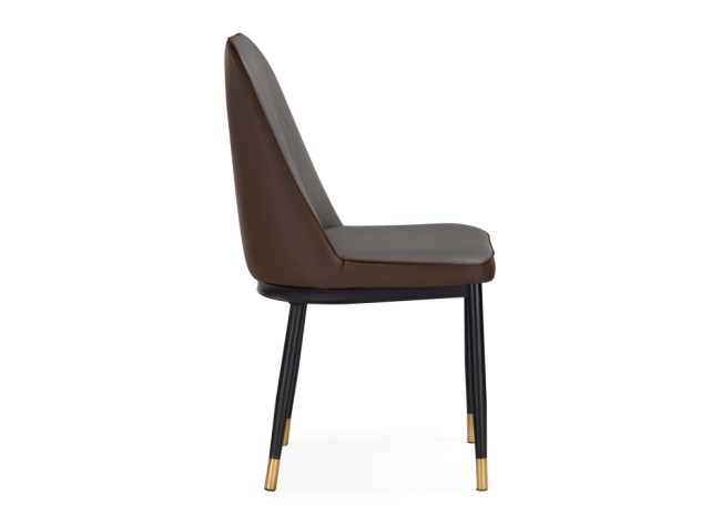 Стул FLOR Gray+Brown/ KJC073 gray PU (K4)+brown PU (K18)/black/golden 15737