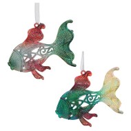 Украшение новогоднее "Рыба", L11 W3 H8 см 812507