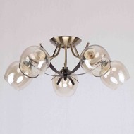 Люстра СФЕРА СВЕТА 2498/5 AB+BR+BR