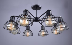 Светильник Нубия РС21077 BK+CR/8C Светильник Нубия РС21077 BK+CR/8C