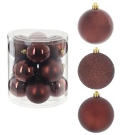 Украшение новогоднее "Шар", набор из 12-ти, 9см 763873