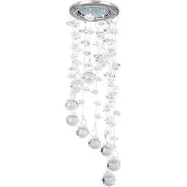 Точечный светильник ЭКОЛА CR1010 mr16 прозрач/хром FS16RVECB