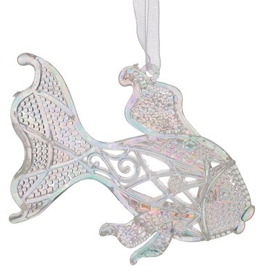 Украшение новогоднее "Рыба", L11 W3 H8 см 812508