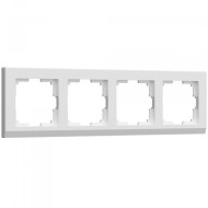 Рамка из пластика на 4 поста Stark белый W0041801