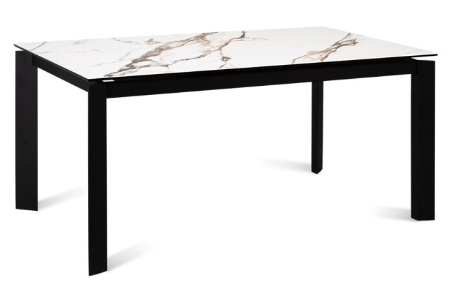 Стол NEVADA 160 (NEVADA 160 ROSE GOLD CER, BK)