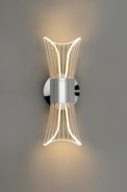 Управляемый светильник бра DIO 12W 2Y-ON/OFF-230x80x85-GOLD/CLEAR-220-IP20