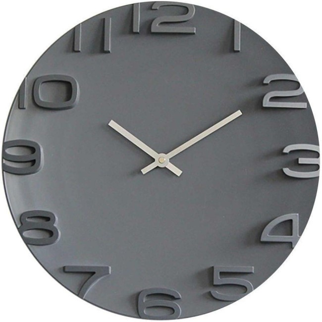 Часы настенные PL200925 серые