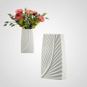 Керамическая ваза с листом М HT78-2