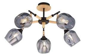 Люстра 4714/5 BK+FGD