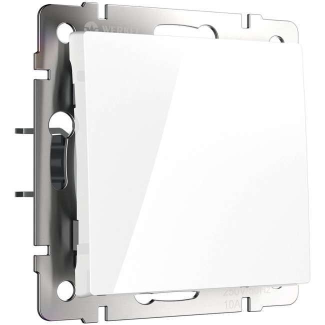 Выключатель одноклавишный проходной с подсветкой белый W1112101 Выключатель одноклавишный проходной с подсветкой белый W1112101