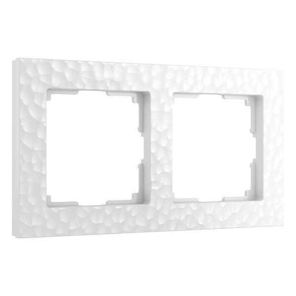 Рамка из пластика на 1 пост Hammer белый W0012401