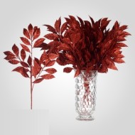 Ветка Декоративная 0143-9red Блестящая Красная 60 см