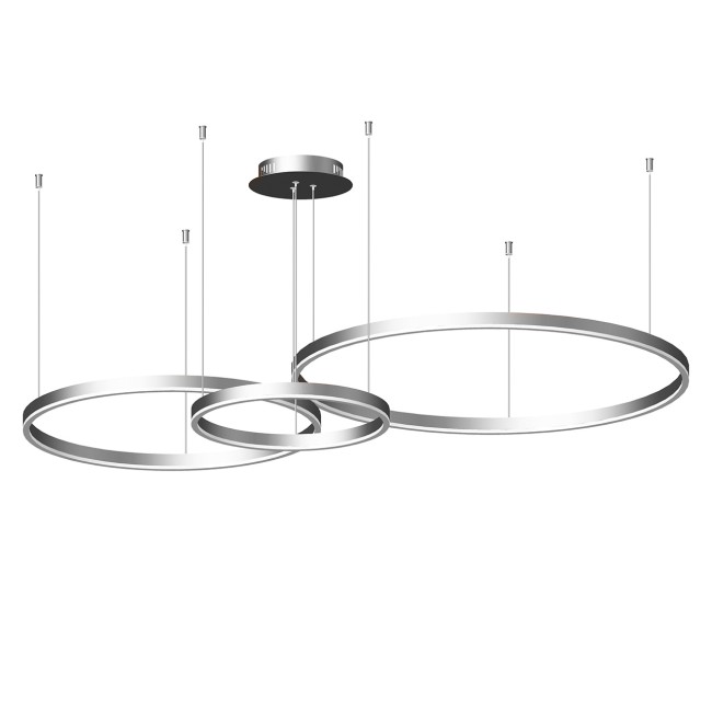 Подвесной светильник 08223,16P ТОР серебро w133.5*95 (d80+60+40)