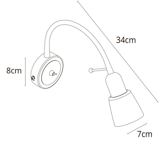 Светильник настенный A7009AP-1BK