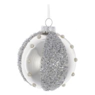 Украшение новогоднее Шар "Серебряный блюз", D 8 см, L8 W8 H8 см 719822
