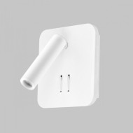 Светильник настенный IL.0005.2101 WH с подсветкой 3W + 9W настенный 220V, 3000K, Белый