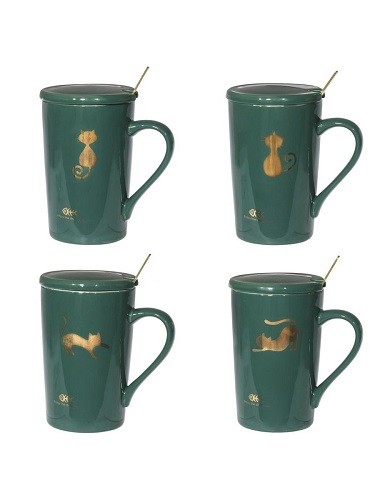 Кружка с крышкой, 400мл 751181