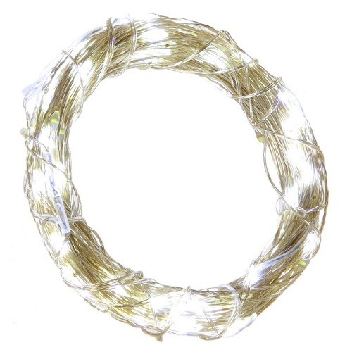 Электрогирлянда, LED 100л, белый, 10м 703420