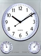 Часы настенные "Верность", 29.5 х 25 см, бесшумные, d-20 см, термометр, гигрометр 4460541