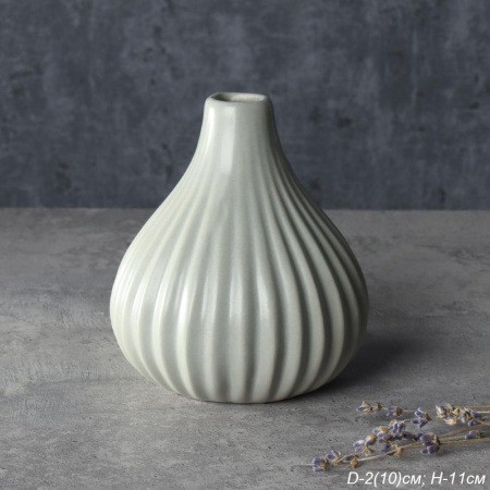 Ваза 11 см серая / WRF-49 /720451 741041