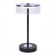 Настольная лампа 8203/1TL LEDIO LN25 393 серебро/черный/прозрачный, металл/акрил SATIANA