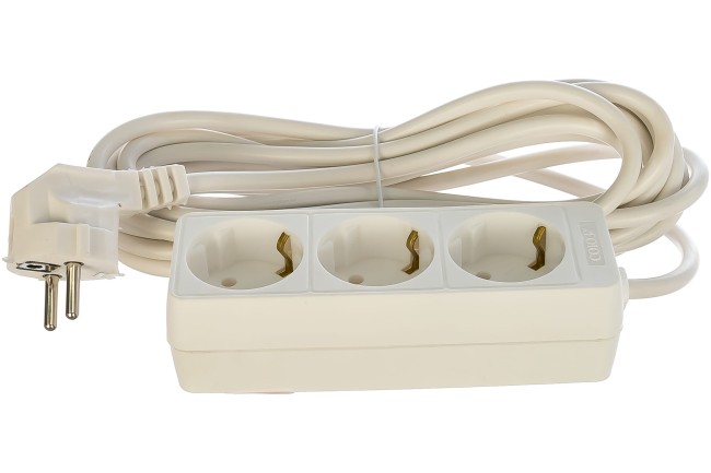 Сетевой удлинитель СОЮЗ ПВС 3х1 3 роз.  5 м 16А земля 481S-6305