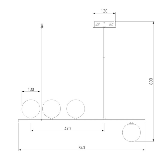 Светильник потолочный ЕВРОСВЕТ 70136/4 черный жемчуг