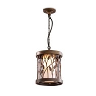 Уличный светильник-подвес 2287/1 NATURE ODL12 659 патина коричневый IP44 E27 100W 220V LAGRA