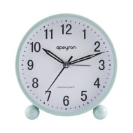 Часы-будильник MLT2207-510-3 круг d115x55 салатов металл плавный ход подсвет