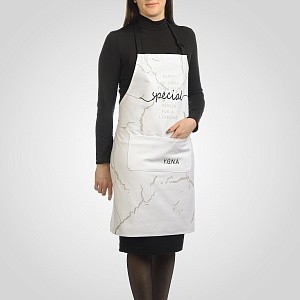 Фартук "Мраморный" Белый "Special" 35703-25