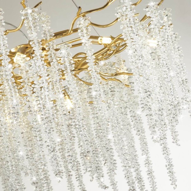 Люстра 5005/14 HALL ODL23 487 золотой/прозрачный металл/хрусталь  G9 14*40W BANCHE