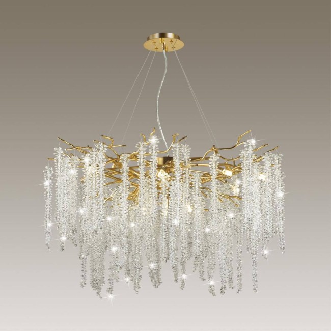 Люстра 5005/14 HALL ODL23 487 золотой/прозрачный металл/хрусталь  G9 14*40W BANCHE