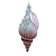 Игрушка ёлочная "Ракушка Турителла", стекло, 12см GLT647