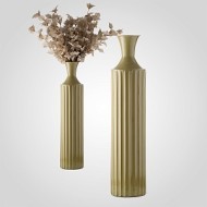 Зеленая Интерьерная Металлическая Напольная Ваза 71 см SP19TE719A-BRN