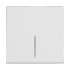 Выключатель одноклавишный с подсветкой белый W1110101