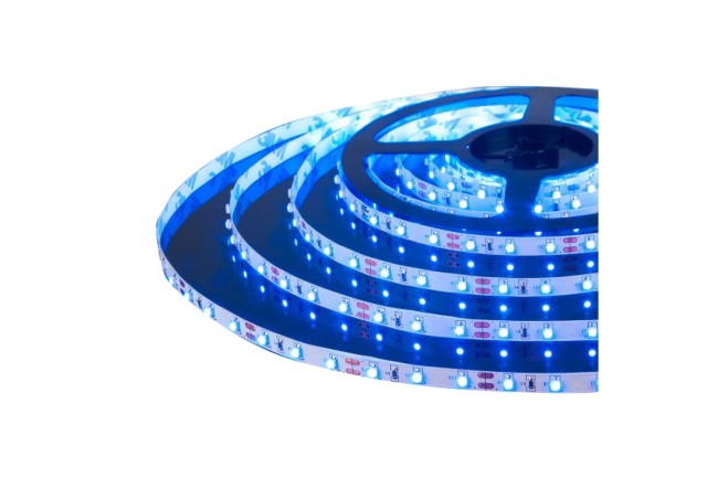 Лента св/д 60Led ЭС 4.8W  IP20 12V синий 5м