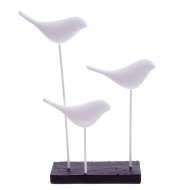Фигурка декоративная "Птицы" 799744  L19 W6 H27 см