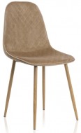 Стул CAPRI DARK BEIGE/KSD-793CX WOOD METAL LEGS+DARK BEIGE VELOUR (G062-11) 11841