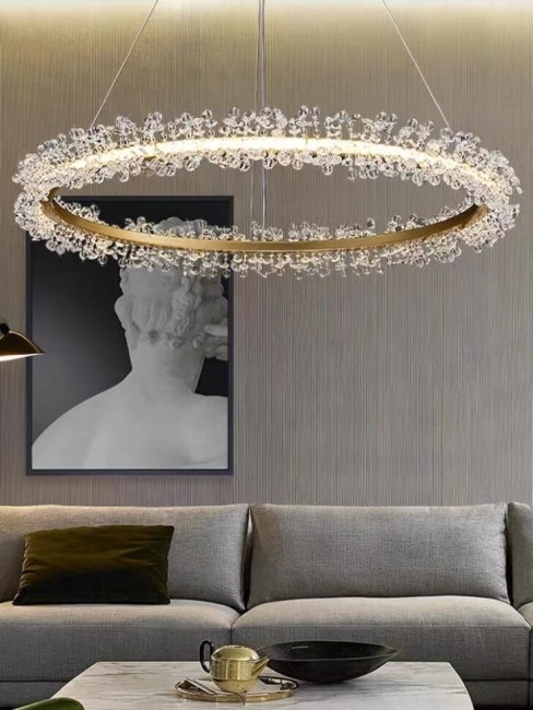 Люстра 555P/800 BRONZE+CL