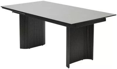 Стол RAGNAR 180 цвет 1699 Серая кожа, керамика / Темно-серый каркас 626M05471