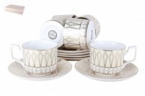 Набор чайный 6/12 ф.круг.230мл п/уп 3076-24XFE-12  Sunshine 263297