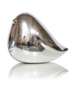 Фигурка птички Telly 389119 серебрянный, керамика, 5х9х6см