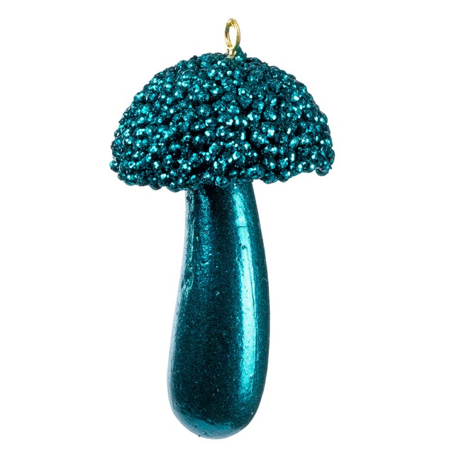 Ел. игрушка Гриб 14 см (бирюза) HTA504472BE 76161