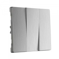 Набор клавиш для выключателя трехклавишного cеребряный рифленый W1139009 Набор клавиш для выключателя трехклавишного cеребряный рифленый W1139009